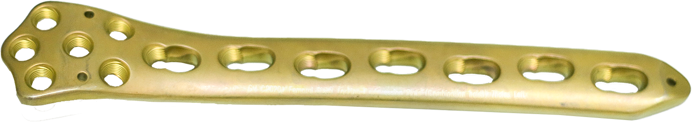 Стегнова дистальна блокуюча компресійна пластина, права, ЕЙЧ БІ ОРТО